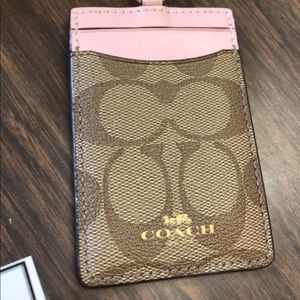 Coach lanyard and ID holder